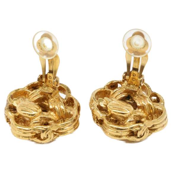 Chanel Cc Logo Clip-On Earrings Gold- #243961C56B - Picture 7 of 8